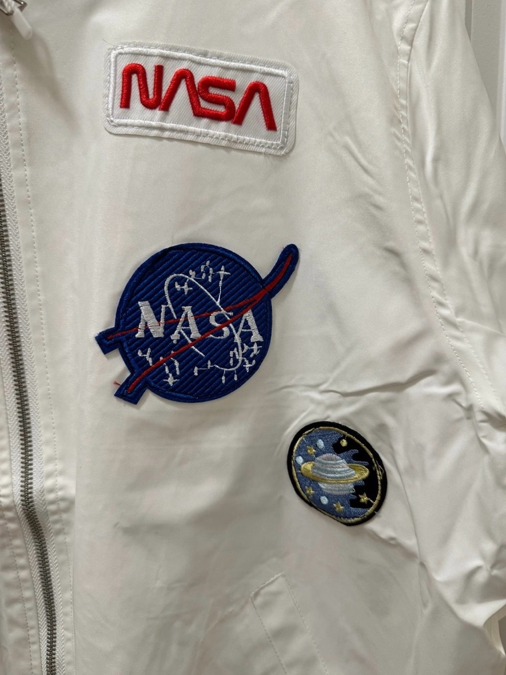 Senlilang NASA Size Small Space Jacket White With Patches Unisex Brand New - Picture 4 of 9
